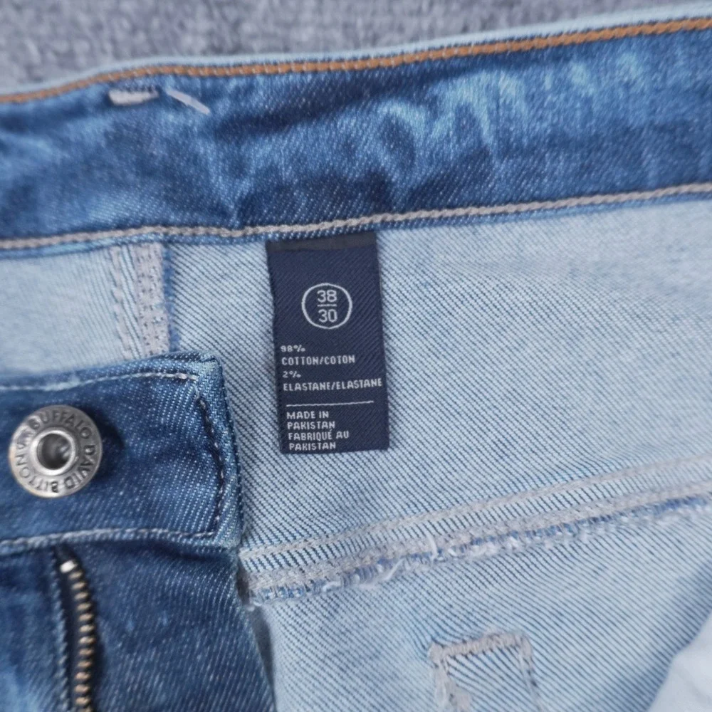 Buffalo David Bitton Ash-X Jeans Mens 38x30 Blue Basic Slim Stretch Denim